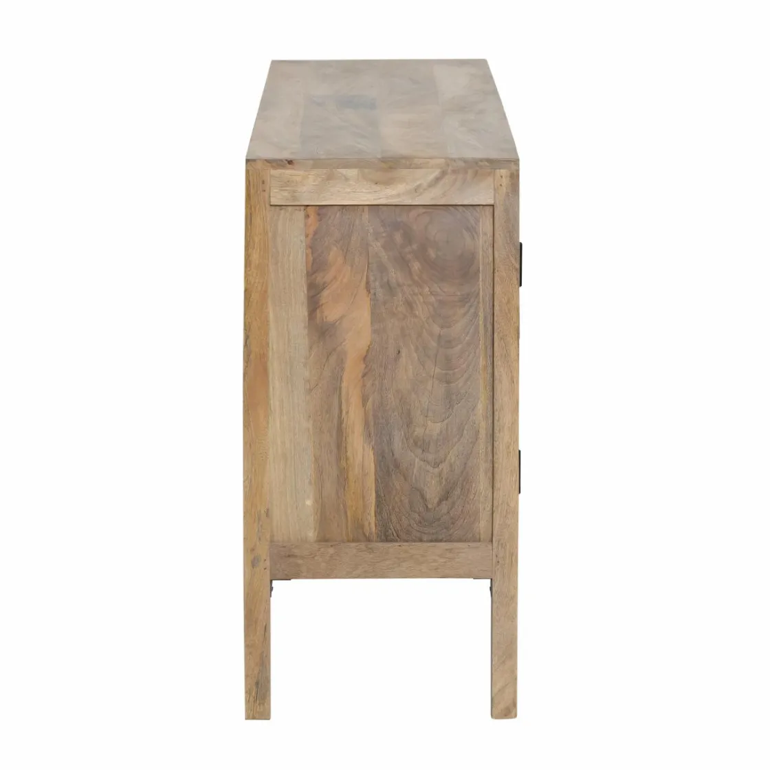 Made in Meubles Buffet<Buffet en bois de manguier et cannage Julietta