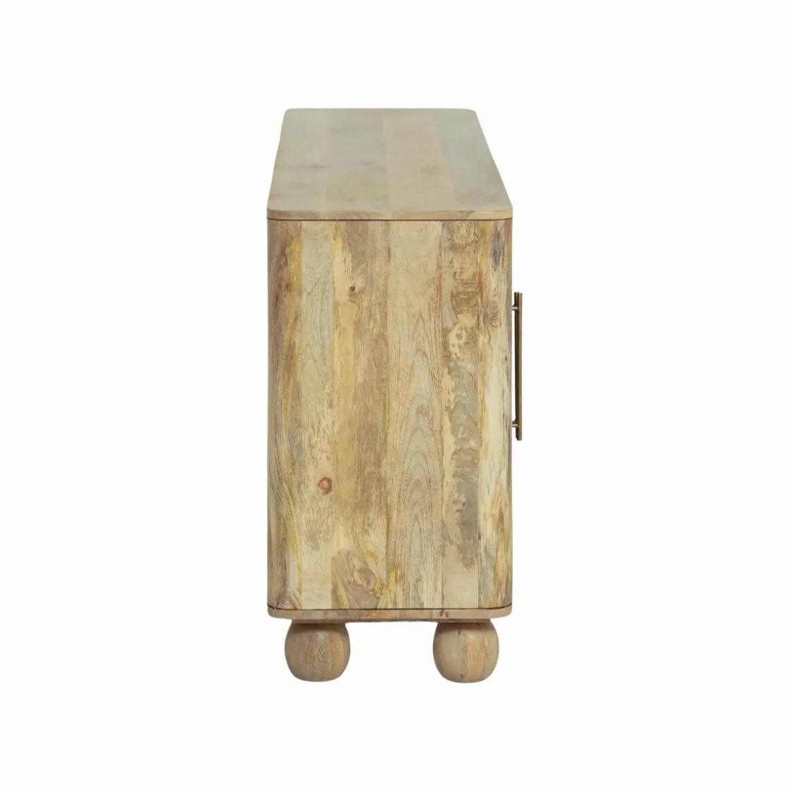 Made in Meubles Buffet<Buffet en bois de manguier et cannage Thora