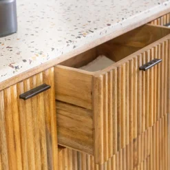 Made in Meubles Buffet<Buffet en bois de manguier et terrazzo Ambrine