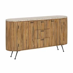 Made in Meubles Buffet<Buffet en bois de manguier et terrazzo Ambrine