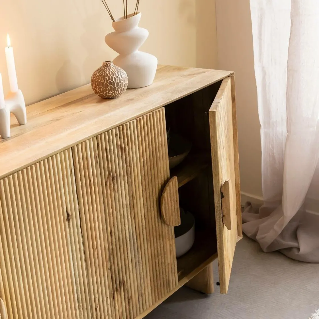 Made in Meubles Buffet<Buffet en bois de manguier Ewan