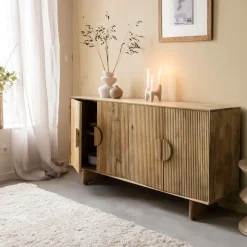 Made in Meubles Buffet<Buffet en bois de manguier Ewan