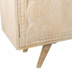 Made in Meubles Buffet<Buffet en bois de manguier blanchi Kamila