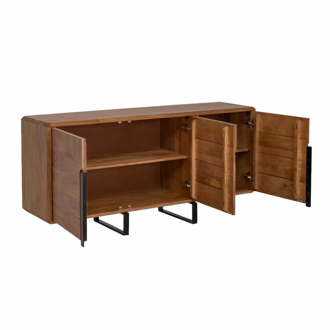 Made in Meubles Buffet<Buffet en bois de manguier et métal Eglantine