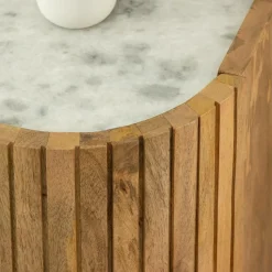 Made in Meubles Buffet<Buffet en bois de manguier et marbre Adler