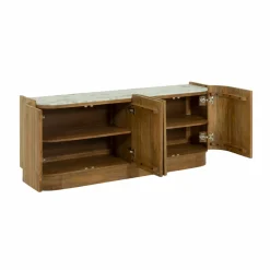 Made in Meubles Buffet<Buffet en bois de manguier et marbre Adler