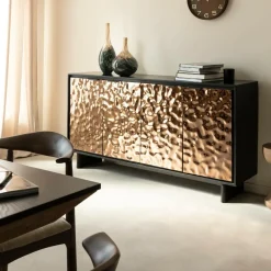 Made in Meubles Buffet<Buffet en bois de manguier et métal Nebula