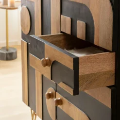 Made in Meubles Buffet<Buffet en bois de manguier et métal Colombine