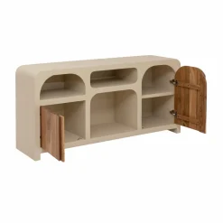 Made in Meubles Buffet<Buffet en bois effet béton et bois d'acacia Dalva