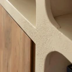 Made in Meubles Buffet<Buffet en bois effet béton et bois d'acacia Dalva