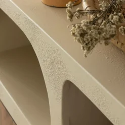 Made in Meubles Buffet<Buffet en bois effet béton et bois d'acacia Dalva