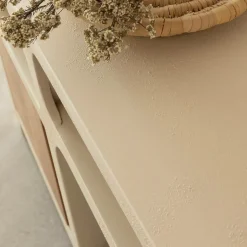 Made in Meubles Buffet<Buffet en bois effet béton et bois d'acacia Dalva