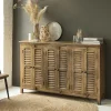 Made in Meubles Buffet<Buffet en bois recyclé 6 portes Aubin