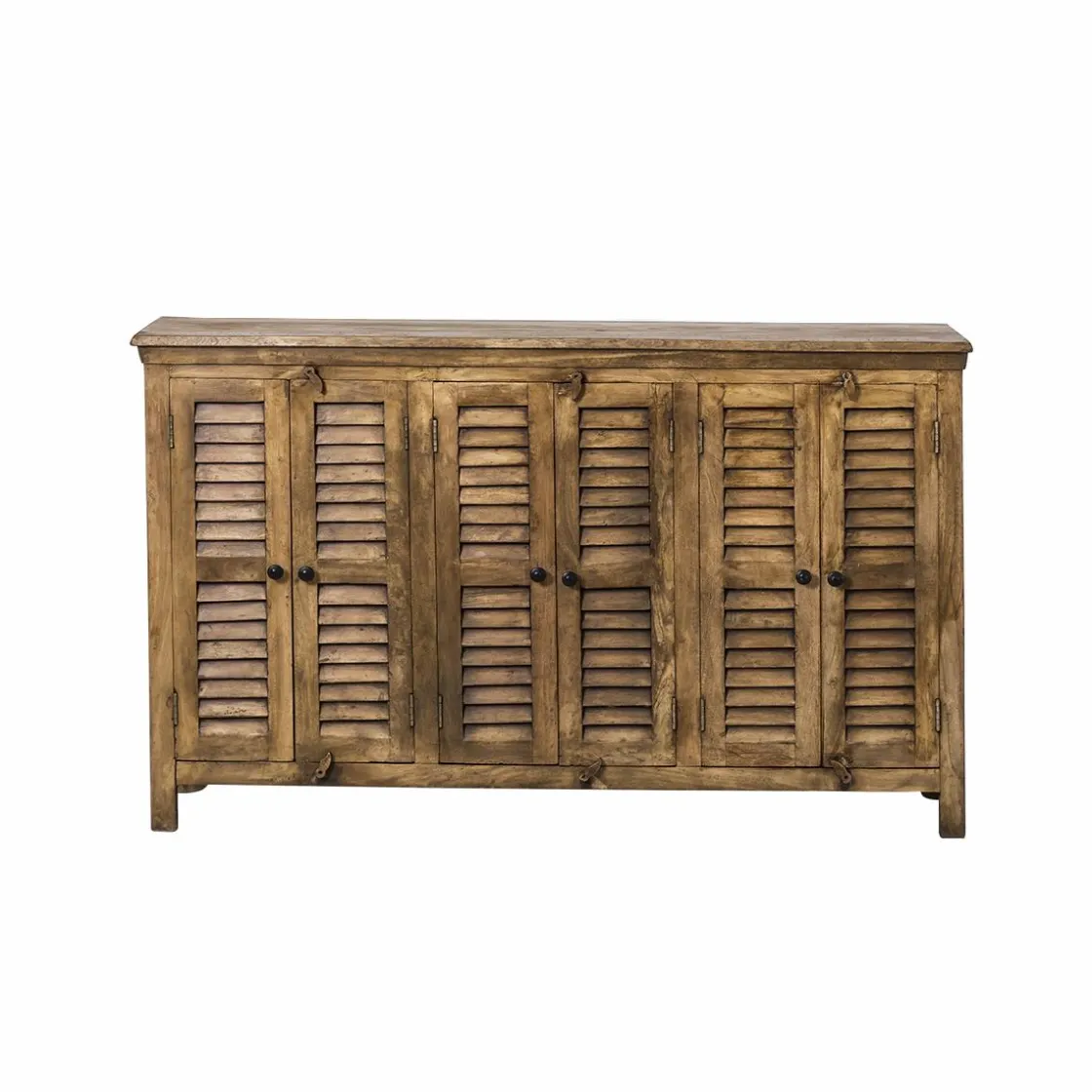 Made in Meubles Buffet<Buffet en bois recyclé 6 portes Aubin