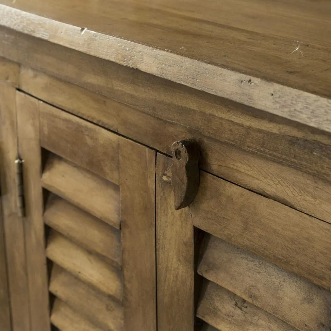 Made in Meubles Buffet<Buffet en bois recyclé 6 portes Aubin