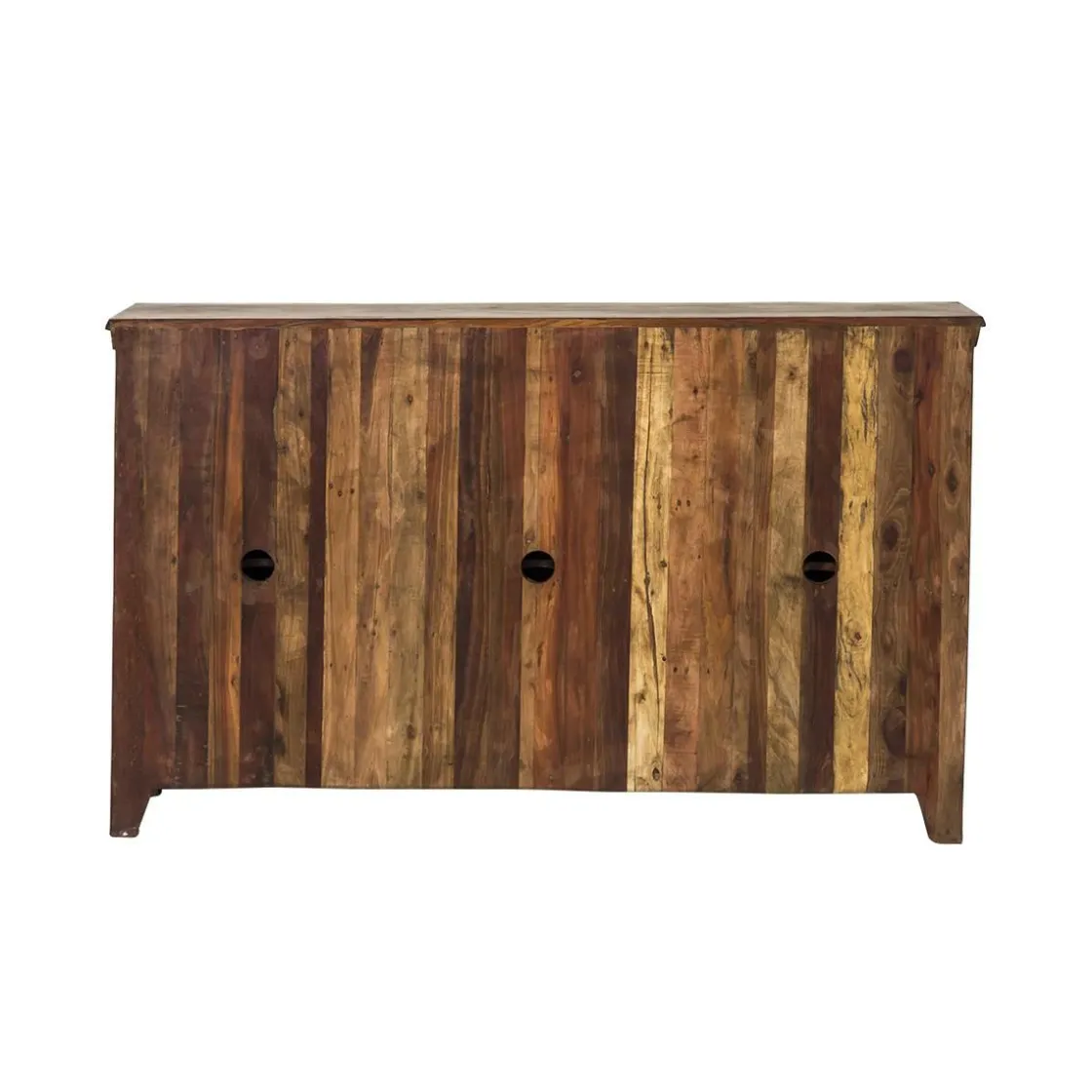 Made in Meubles Buffet<Buffet en bois recyclé 6 portes Aubin