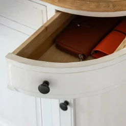 Made in Meubles Buffet<Buffet en bois recyclé blanchi 180 cm Garance