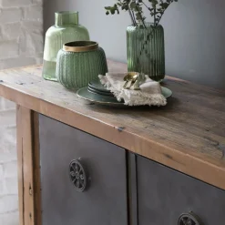 Made in Meubles Buffet<Buffet en bois recyclé et métal Hector