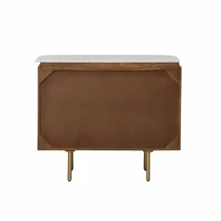 Made in Meubles Buffet<Buffet en marbre et bois de manguier Sienne