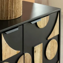 Made in Meubles Buffet<Buffet en métal et bois de manguier Metinna