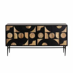 Made in Meubles Buffet<Buffet en métal et bois de manguier Metinna