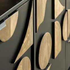 Made in Meubles Buffet<Buffet en métal et bois de manguier Metinna