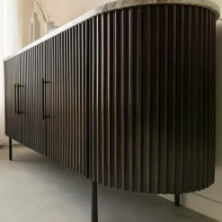 Made in Meubles Buffet<Buffet en métal et marbre Alfred