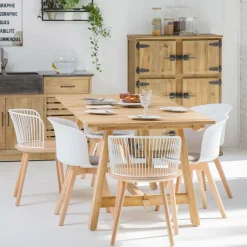 Made in Meubles Buffet<Buffet haut 6 portes Champêtre