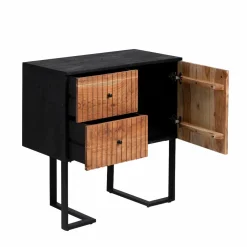 Made in Meubles Buffet<Buffet haut en bois d'acacia et métal Pippa