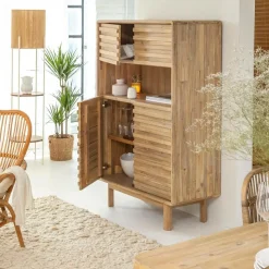 Made in Meubles Buffet<Buffet haut en bois d'acacia Marin