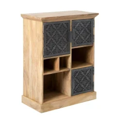 Made in Meubles Buffet<Buffet haut en bois de manguier Sahara