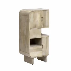 Made in Meubles Buffet<Buffet haut en bois de manguier clair Yoni