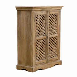 Made in Meubles Buffet<Buffet haut en bois de manguier Rosa