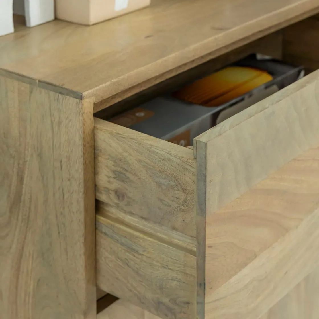 Made in Meubles Buffet<Buffet haut en bois de manguier Aven