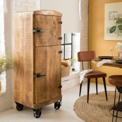 Made in Meubles Buffet<Buffet haut en bois de manguier Iris