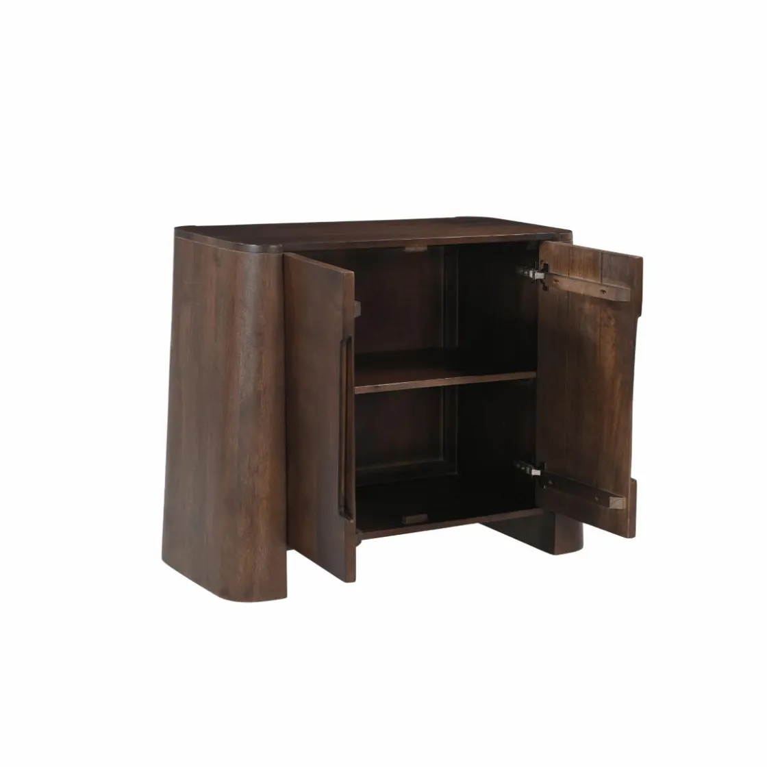 Made in Meubles Buffet<Buffet haut en bois de manguier foncé Liriel