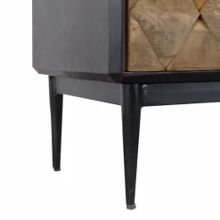 Made in Meubles Buffet<Buffet haut en métal et bois de manguier Célia