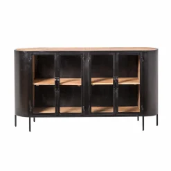 Made in Meubles Buffet|Vaisselier<Buffet vitrine en métal Achille