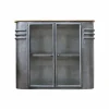 Made in Meubles Buffet|Vaisselier<Buffet vitrine en métal Locker