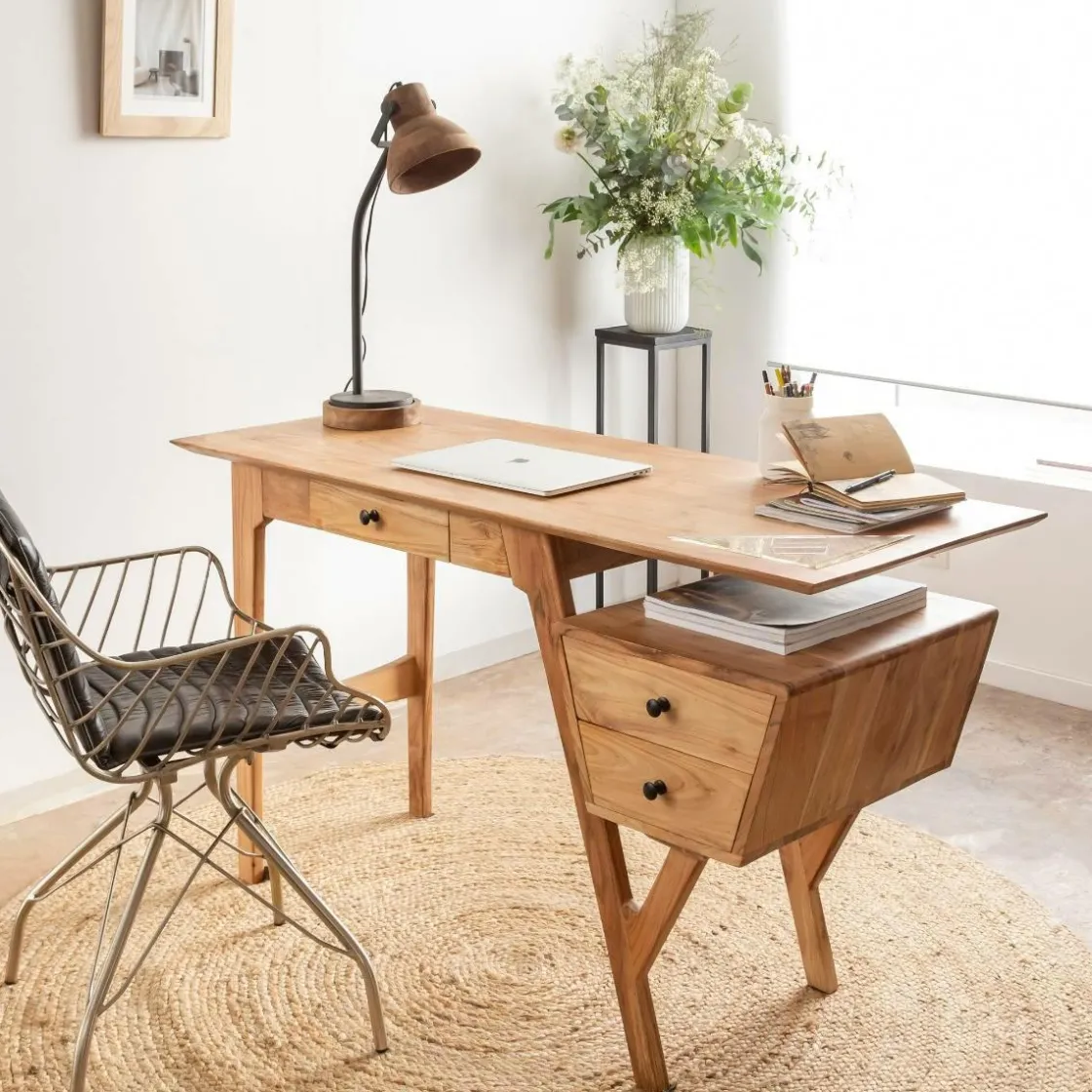 Made in Meubles Bureau<Bureau en bois d'acacia Eliott