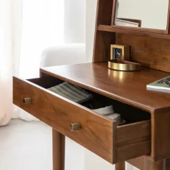 Made in Meubles Bureau<Bureau en bois d'acacia et métal Emiel