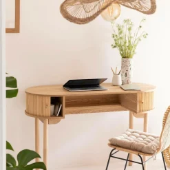 Made in Meubles Bureau<Bureau en bois pin clair Colin