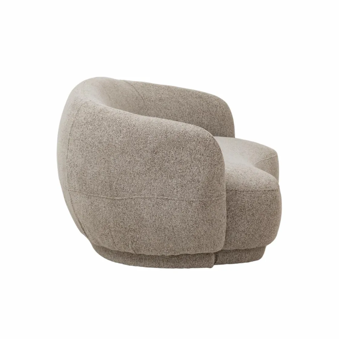 Made in Meubles Canapé<Canapé en tissu bouclette gris 3 places Maddy