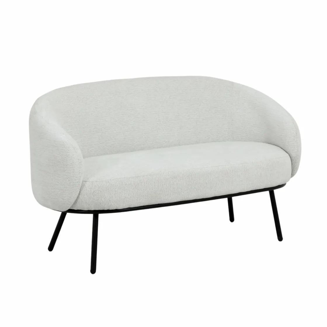 Made in Meubles Canapé<Canapé en tissu bouclette écru Filipa