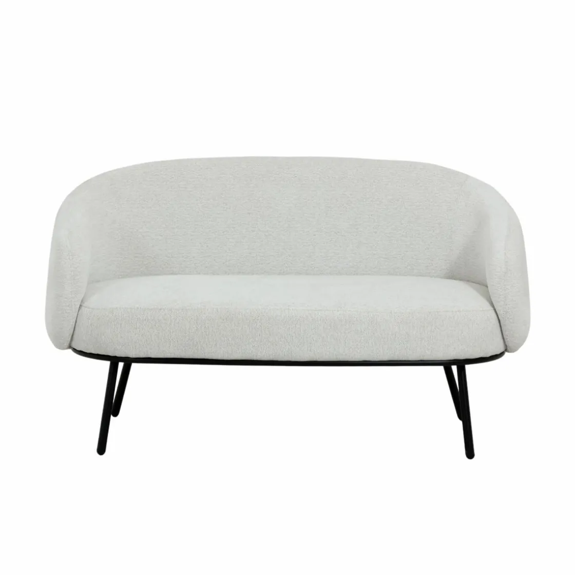 Made in Meubles Canapé<Canapé en tissu bouclette écru Filipa