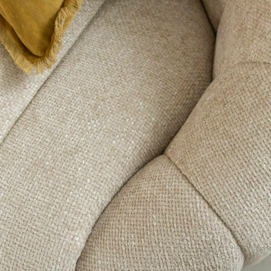 Made in Meubles Canapé<Canapé en tissu écru Axel