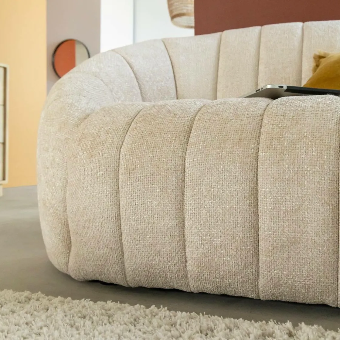 Made in Meubles Canapé<Canapé en tissu écru Axel