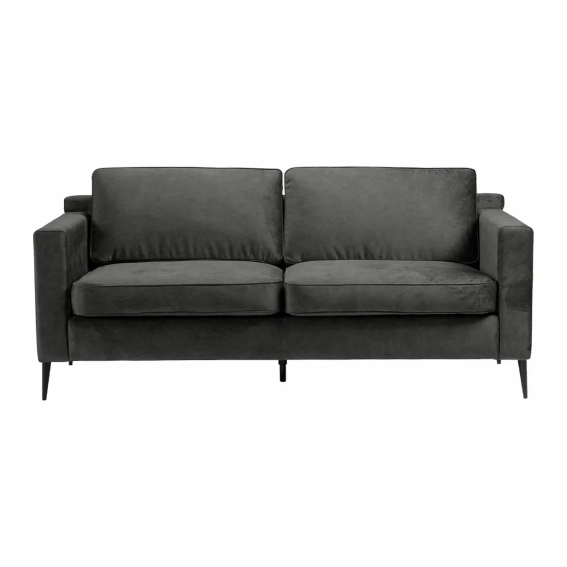 Made in Meubles Canapé<Canapé en velours gris 3 places Rio