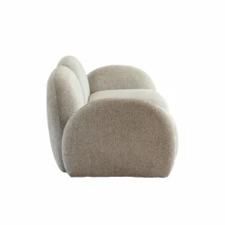 Made in Meubles Canapé<Canapé modulable 2 places en tissu bouclette gris Calya