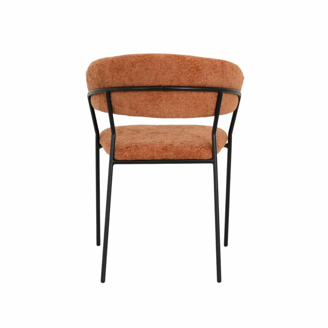 Made in Meubles Chaise<Chaise arrondie terracotta Kanoa (lot de 2)